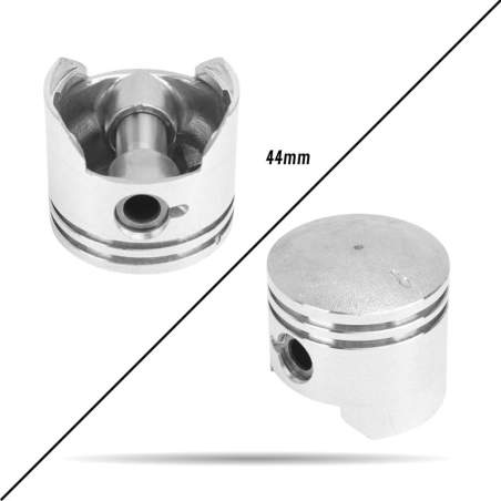 PISTON 44X37MM BULON DE 12MM MOTORES 49CC 2T