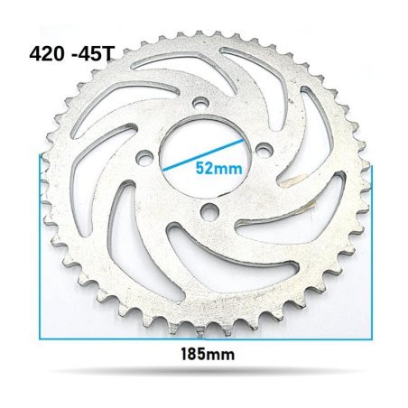 PLATO CADENA 420-45T INTERIOR 52MM