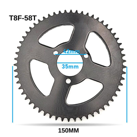 PLATO CADENA T8F 58T 35MM 10 