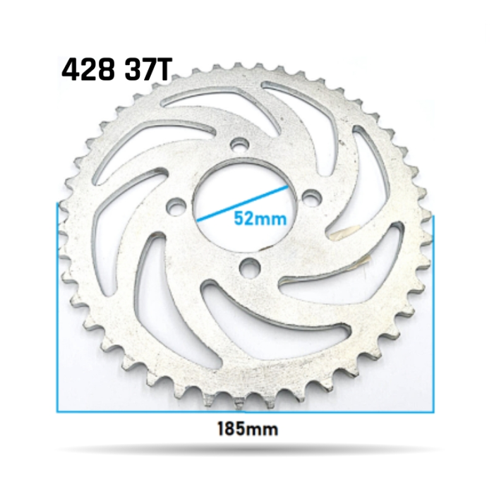 PLATO CADENA 428 37T 52MM PIT BIKE 