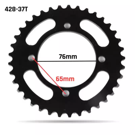 PLATO CADENA 428 37T Ø76MM