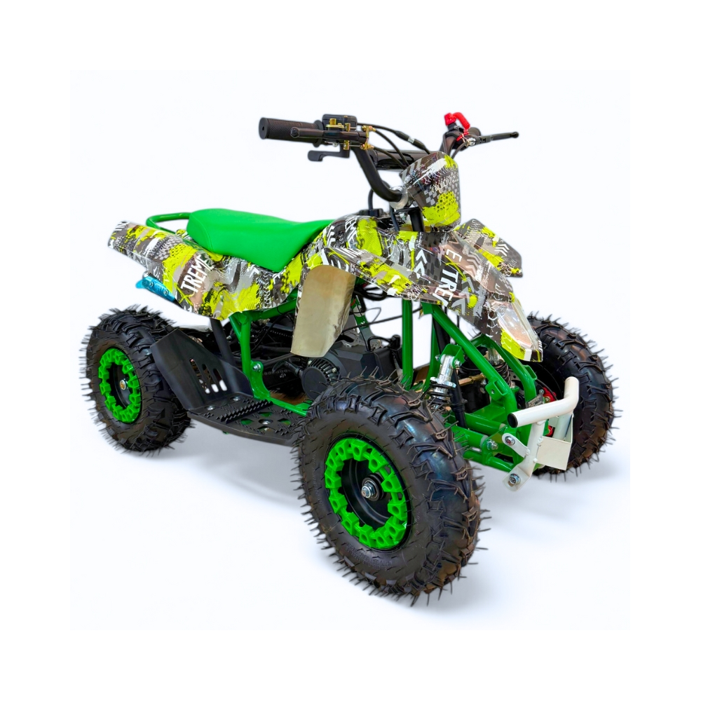 MINI QUAD GASOLINA 49CC 2T ESTAMPADO R6" KXD ATV-1