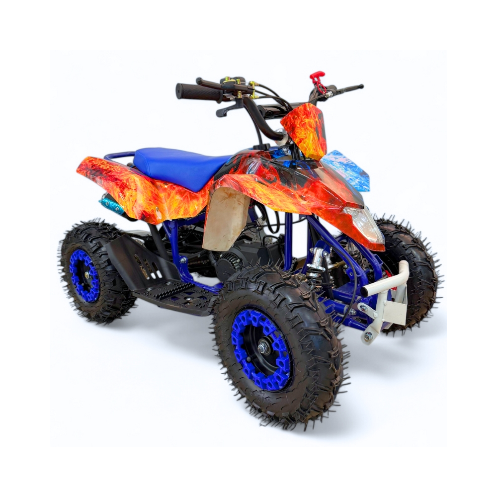 MINI QUAD GASOLINA 49CC 2T ESTAMPADO R6" KXD ATV-1