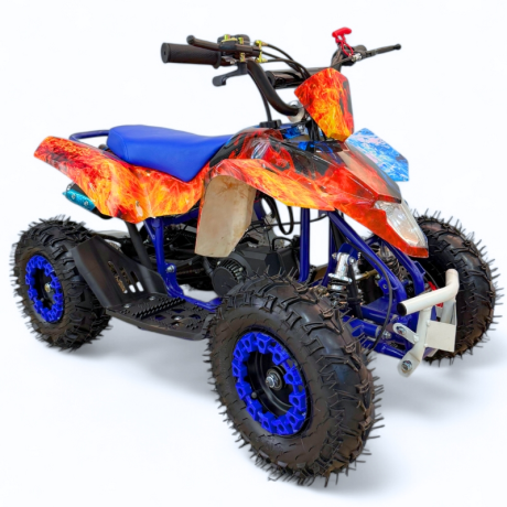 MINI QUAD GASOLINA 49CC 2T ESTAMPADO R6" KXD ATV-1