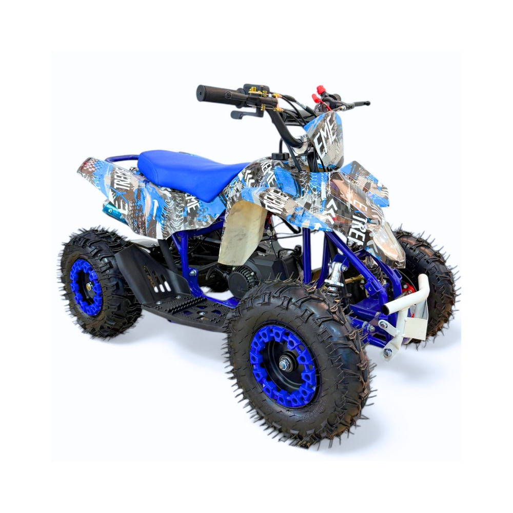 MINI QUAD GASOLINA 49CC 2T ESTAMPADO R6" KXD ATV-1