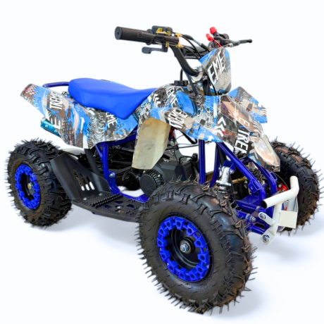 MINI QUAD GASOLINA 49CC 2T ESTAMPADO R6" KXD ATV-1