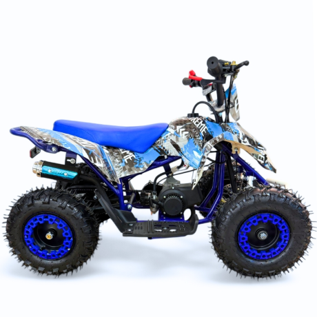 MINI QUAD GASOLINA 49CC 2T ESTAMPADO R6" KXD ATV-1