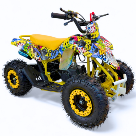 MINI QUAD GASOLINA 49CC 2T ESTAMPADO R6" KXD ATV-1