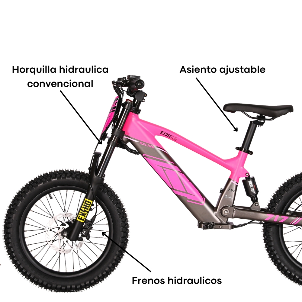 BICI ELECTRICA EOS-18 550W 36V 7.5AH ZIZ.RACING