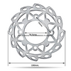 DISCO FRENO 76.5X190MM SDG FLOREADO
