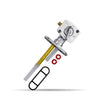 GRIFO GASOLINA DEPOSITO 2 TORNILLOS SUJECION 34MM